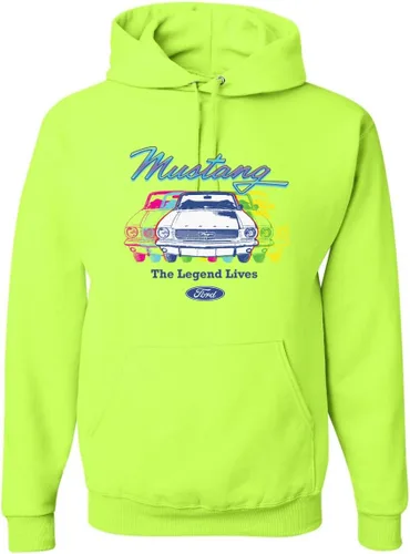 Vista 17 de Wild Bobby Ford Mustang The Legend Lives - Sudadera con capucha unisex con diseño de coches y camiones