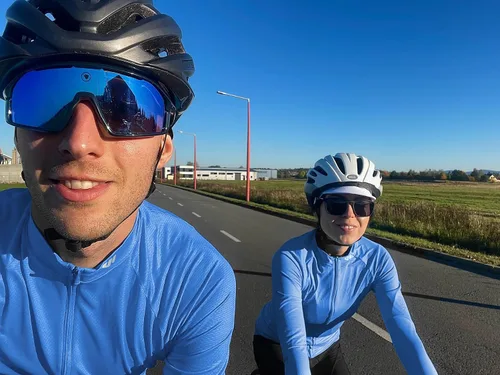 Vista 7 de Wulibike Camiseta de ciclismo para mujer, manga larga, camisetas de ciclismo para mujer, camisetas de ciclismo transpirables con 4 bolsillos