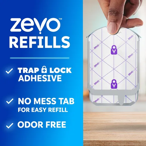 Vista 2 de Zevo Cartuchos de Recarga Oficiales para Trampa de Insectos Voladores - Compatible con la Trampa Zevo y la Trampa para Moscas MAX para Interiores