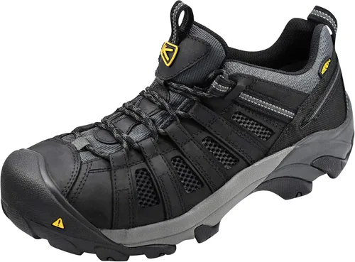 Vista 10 de KEEN Utility Zapatos de Trabajo Flint Low con Punta de Acero para Hombre Shitake/Rust