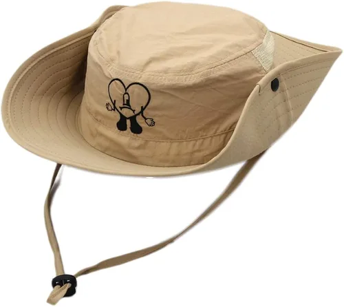 Vista 3 de Cute Bunny Bucket Hat, Funny Women Summer Wide Brim Foldable Beach Hat Outdoor Beach Floppy Sun Hat