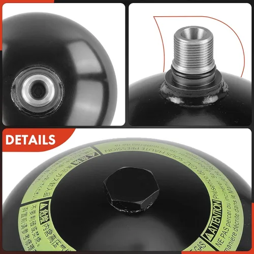 Vista 7 de A-Premium Acumulador de suspensión delantera compatible con Toyota Land Cruiser 2008-2021 y Lexus LX570 2008-2021, lado del conductor