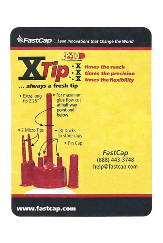 Vista 3 de FastCap 2P-10 XTIP. Multicap X-Tip para botellas de pegamento FastCap de 10 oz. (One XTIP)