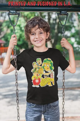 Vista 2 de Chavo del Ocho - Camisa infantil Don Ramon Chilindrina Kiko Torta Chespirito Group, L