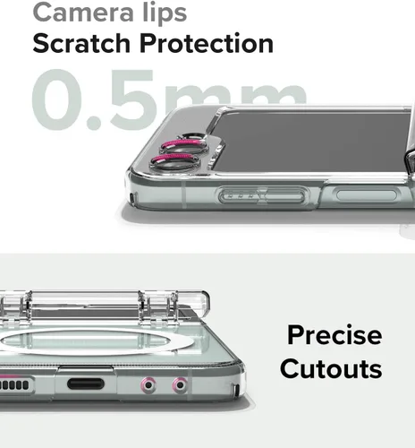 Vista 5 de Ringke Bisagra delgada magnética [compatible con MagSafe] diseñada para Samsung Galaxy Z Flip 5, protección de bisagra antiamarilleo, resistente