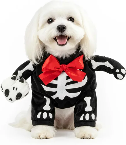 Vista 23 de Disfraz de muñeca de Halloween para perro, estilo tijera, disfraz de mascota, Navidad, cosplay, muñeca ajustable, divertida ropa especial divertida