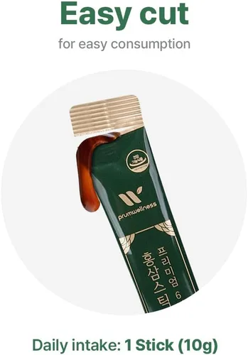 Vista 4 de K-Herb Palitos de ginseng rojo coreano – Premium – Palitos líquidos portátiles con extracto coreano sin conservantes (ginseng negro
