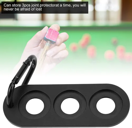 Vista 3 de Soporte protector para juntas de taco, clip de abrazadera para proteger la cartelera, palo de billar, accesorio de protección de mesa de aleación