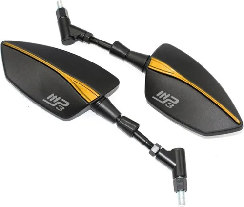 Vista 14 de Para Piaggio MP3 250 300 500 HPE Espejo retrovisor lateral de motocicleta (color negro)