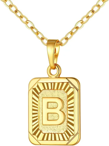 Vista 39 de U7 Initial Necklaces for Women a. Oro