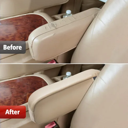 Vista 5 de KBH Funda para reposabrazos de asiento para Ford F250 F350-F550 Lariat 1999-2007, F250 F350 F450 XLT Sport 2002-2006, Ford Excursion Limited XLT