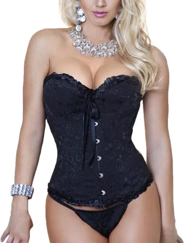 Vista 8 de EVAbaby Corsé sexy con huesos florales para mujer, corsé moldeador de cuerpo