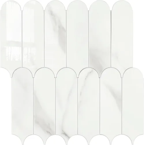 Vista 8 de Azulejo de metro negro para salpicaduras de pelar y pegar, 12 x 12 pulgadas, 6 hojas