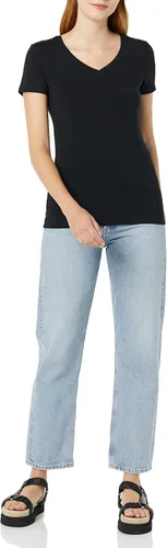 Vista 4 de Tienda Essentials Camiseta de manga corta con cuello en V para mujer, multipacks