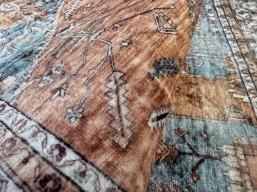 Vista 241 de GLN Rugs Traditional Collection - Alfombra de felpilla lavable a máquina, tradicional lavable, antideslizante, alfombra de felpilla de pelo corto