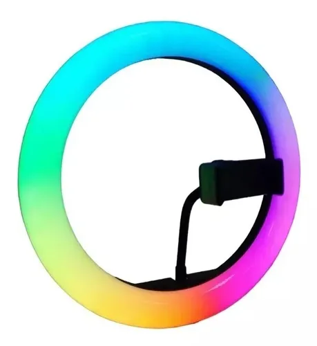 Vista 4 de Aro de Luz LED RGB 30cm