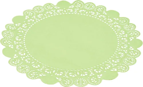 Vista 17 de Restaurantware Pastry Tek Blondas de Encaje de 4 x 4 Pulgadas 100 Vajilla Decorativa - Blondas de Mesa Desechables Redondas de Papel Negro