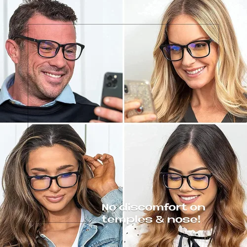 Vista 6 de Readerest Blue Light Reading Glasses - Lightweight Computer Glasses w/Spring Hinges - UV Protection, Anti Glare & Eye Strain