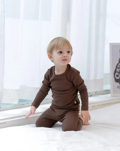 Vista 5 de AVAUMA - Pijama para niños y niñas de algodón básico para uso diario