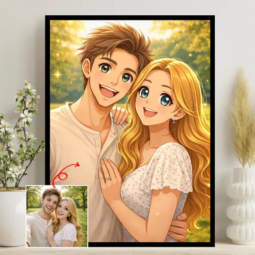 Vista 11 de NAZENTI Retrato de acuarela personalizado de foto, arte de pared con foto familiar, regalos personalizados para el día del padre para abuelo, papá