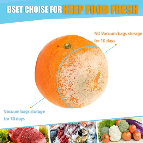 Vista 2 de Sous Vide Bags - 20 bolsas de 8.3 x 8.7 pulgadas/8.3x8.7 in, sin BPA, reutilizables, selladoras al vacío, mantienen los alimentos frescos
