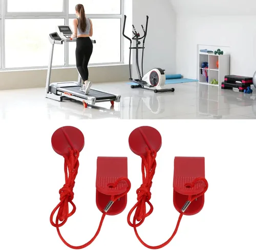 Vista 5 de Pilipane Cinta de correr universal con imán de seguridad, cinta de correr universal, bloqueo magnético de parada de emergencia, accesorios