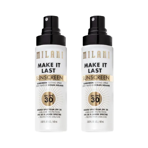 Vista 17 de Milani Spray de fijación y base de maquillaje + protector solar, protector solar duradero para la cara - SPF 30 Protección UVA y UVB Fórmula rica