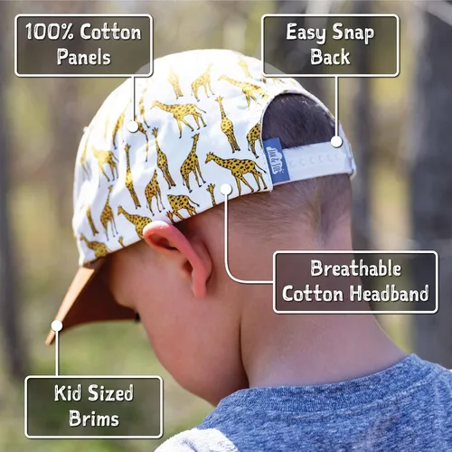 Vista 4 de JAN & JUL Gorra de béisbol de algodón 50+UPF (bebé, niño, niños)