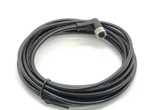 Vista 14 de Elecbee Conector M12 A-Code Cable sobremoldeado de ángulo recto de cabeza hembra única (cable de 3 pines de 16.4 ft/16.4 pies)