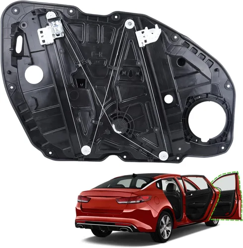 Vista 7 de Elevalunas eléctrico delantero izquierdo del lado del conductor con panel sin motor compatible para KIA Optima 82471-D4000 2016-2021 Frente
