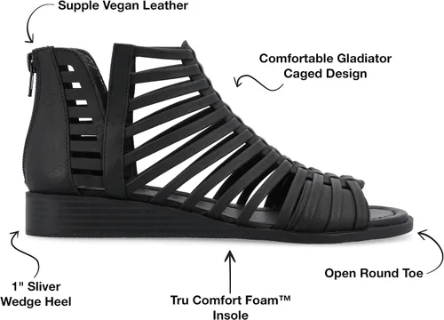 Vista 2 de Journee Collection Women's Comfort Foam Delilah Sandal Wedge