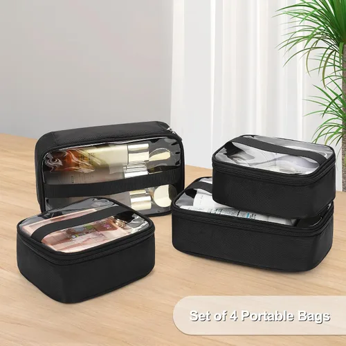 Vista 7 de MONSTINA Estuche de tren de maquillaje rodante, estuche de cosmetología sobre ruedas, bolsa de maquillaje para artista, cosméticos profesionales