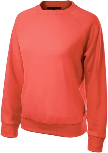 Vista 64 de MixMatchy Sudadera básica suave y cómoda de forro polar con cuello redondo para mujer