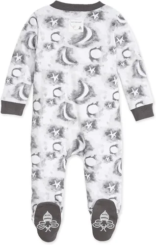 Vista 2 de Burts Bees Baby - Pijama de una pieza de 100 algodón orgánico con cremallera frontal mameluco de bebé para dormir