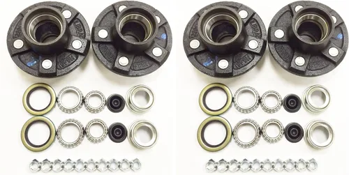 Vista 4 de LIBRA Remolque 5 Lugs Kits de buje loco 5 en 4.5 5x4.5 para eje de 3500 libras 22017K Pack 2