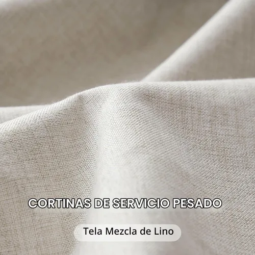 Vista 5 de MIULEE Cortinas de Lino Natural con Pliegues Pinzados Opacas de 84 Pulgadas de Largo, Cortinas con Pliegues Pinzados con Ganchos para Dormitorio