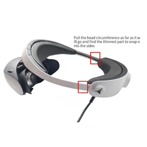 Vista 5 de Adjustable Head Strap for PSVR 2 Headset, Replacement Comfort Over Head Strap for PS VR2 Balances Head Pressure Accessories Compatible for