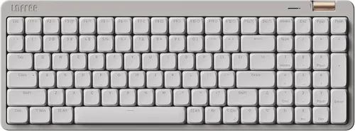 Vista 10 de Flow Lite - Teclado mecánico de perfil bajo de 100 teclas, teclado inalámbrico recargable intercambiable con receptor de 2.4G, Bluetooth y conexión