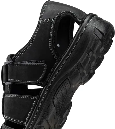 Vista 3 de Jousen Men's Sandals Leather Open Toe Beach Sandal Outdoor Summer Sport Sandals