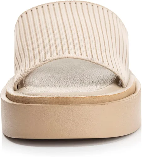 Vista 2 de FITORY Sandalias de plataforma de punto para mujer, cómodas sandalias de cuña para verano, talla 6-11
