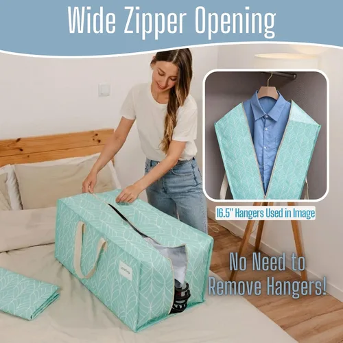 Vista 37 de VENO Paquete de 6 bolsas de mudanza resistentes con correas de mochila, cremalleras y asas, bolsas de embalaje extragrandes para artículos