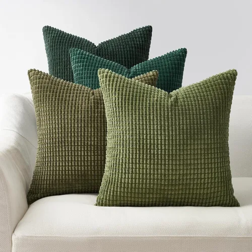 Vista 16 de Topfinel - Paquete de 4 fundas de almohada decorativas en negro y blanco de 16 x 16 pulgadas para sala de estar, sofá, cama, decoración rústica