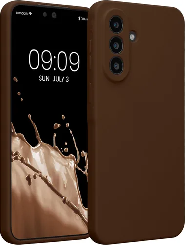 Vista 88 de kwmobile Funda compatible con Samsung Galaxy A13 4G - Funda delgada de silicona TPU - Acabado suave al tacto - Amarillo radiante