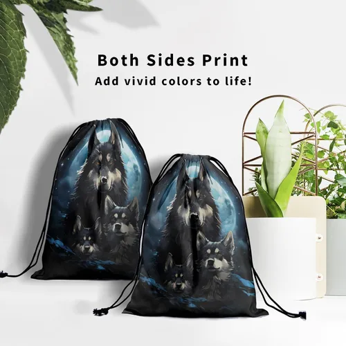 Vista 98 de Bolsa de agarre de gimnasia de piel de animal, bolsa de gimnasia con cordón ajustable, bolsa de cuerda para fauna silvestre, Mariposas Galaxy