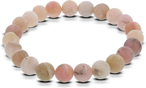 Vista 68 de Gem Avenue Handmade Round Bead Stretch Bracelet Unisex Natural Stone Beaded Jewelry for Men & Women, Elastic Wristband for Daily Wear