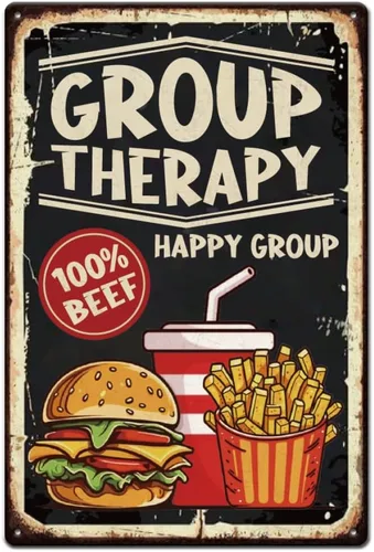 Vista 10 de SUPERDANT Letreros de metal con texto en inglés "Cold Drinks Here", póster de metal con texto en inglés "Drink Shop", divertido cartel de comida