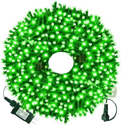 Vista 10 de XTF2015 Luces de Navidad LED de 105 pies con 300 LED, Enchufe de Extremo a Extremo, 8 Modos, Luces de Navidad Certificadas UL para Exteriores e