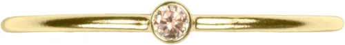 Vista 3 de uGems Anillos apilables de oro de 14 quilates con circonitas cúbicas