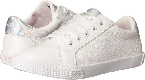 Vista 7 de Nautica Zapatillas de deporte de moda para niñas y niños - Zapatos bajos para niños zapatillas de tenis con cordones y sin cordones