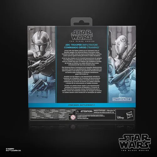 Vista 11 de STAR WARS The Black Series ARC Trooper (Infiltrator) y Commando Droid (entrenamiento), Battlefront II - Figuras de acción coleccionables prémium